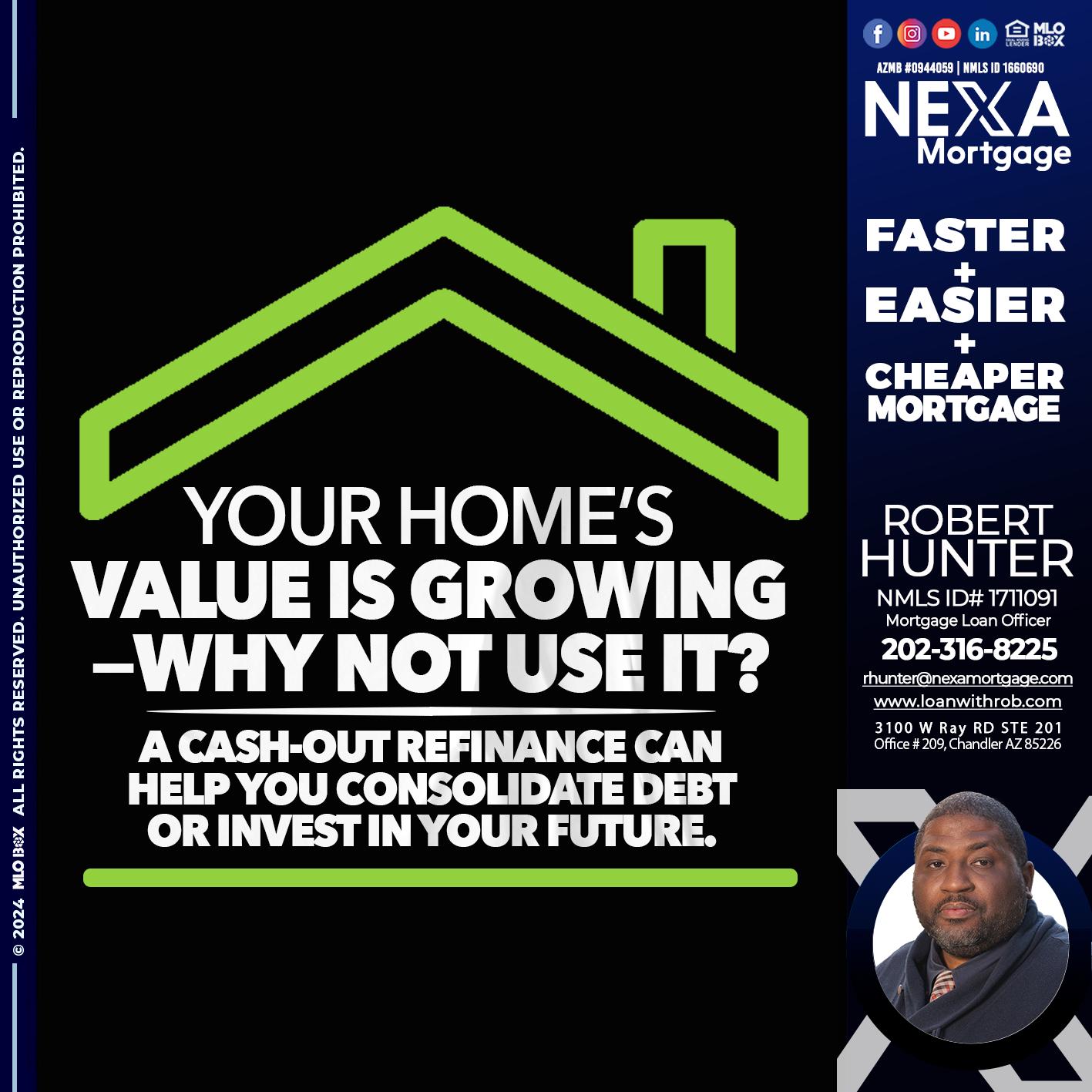 your homes - Robert Hunter -Mortgage Loan Officer