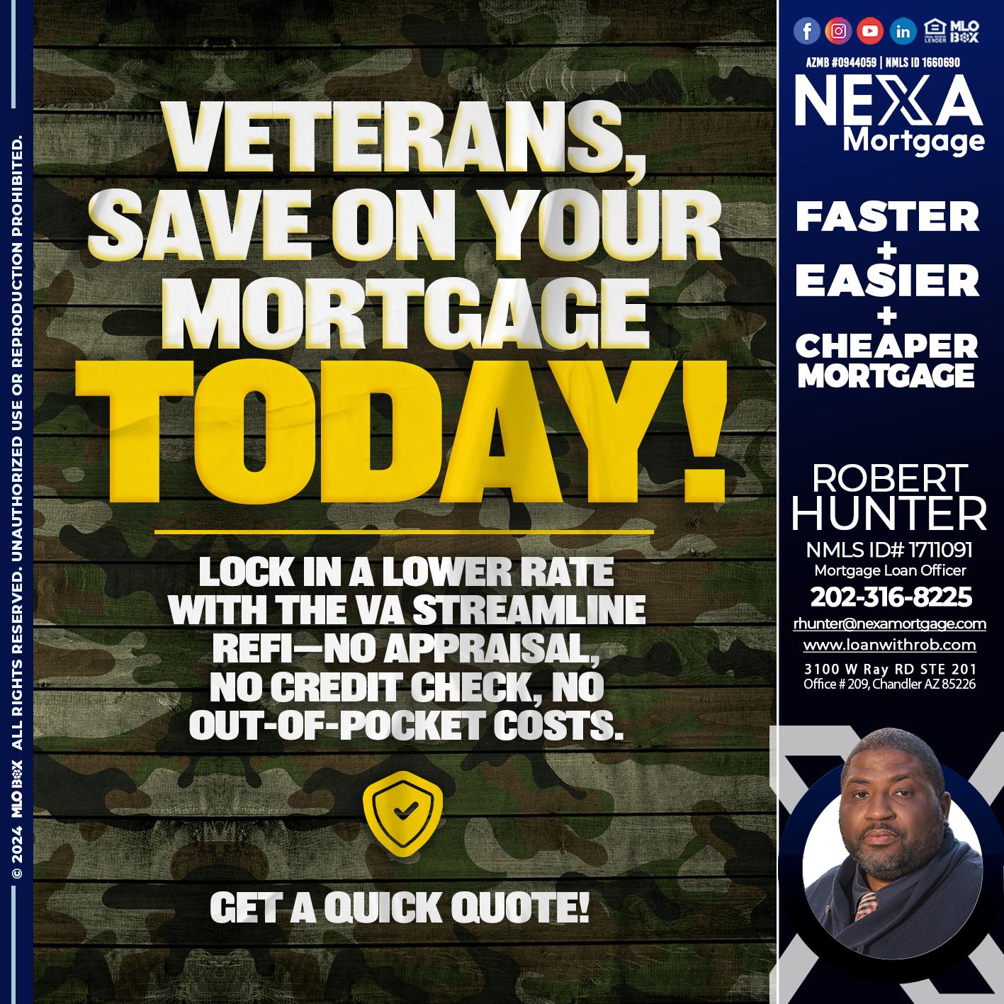 VETERANS DAY - Robert Hunter -Mortgage Loan Officer