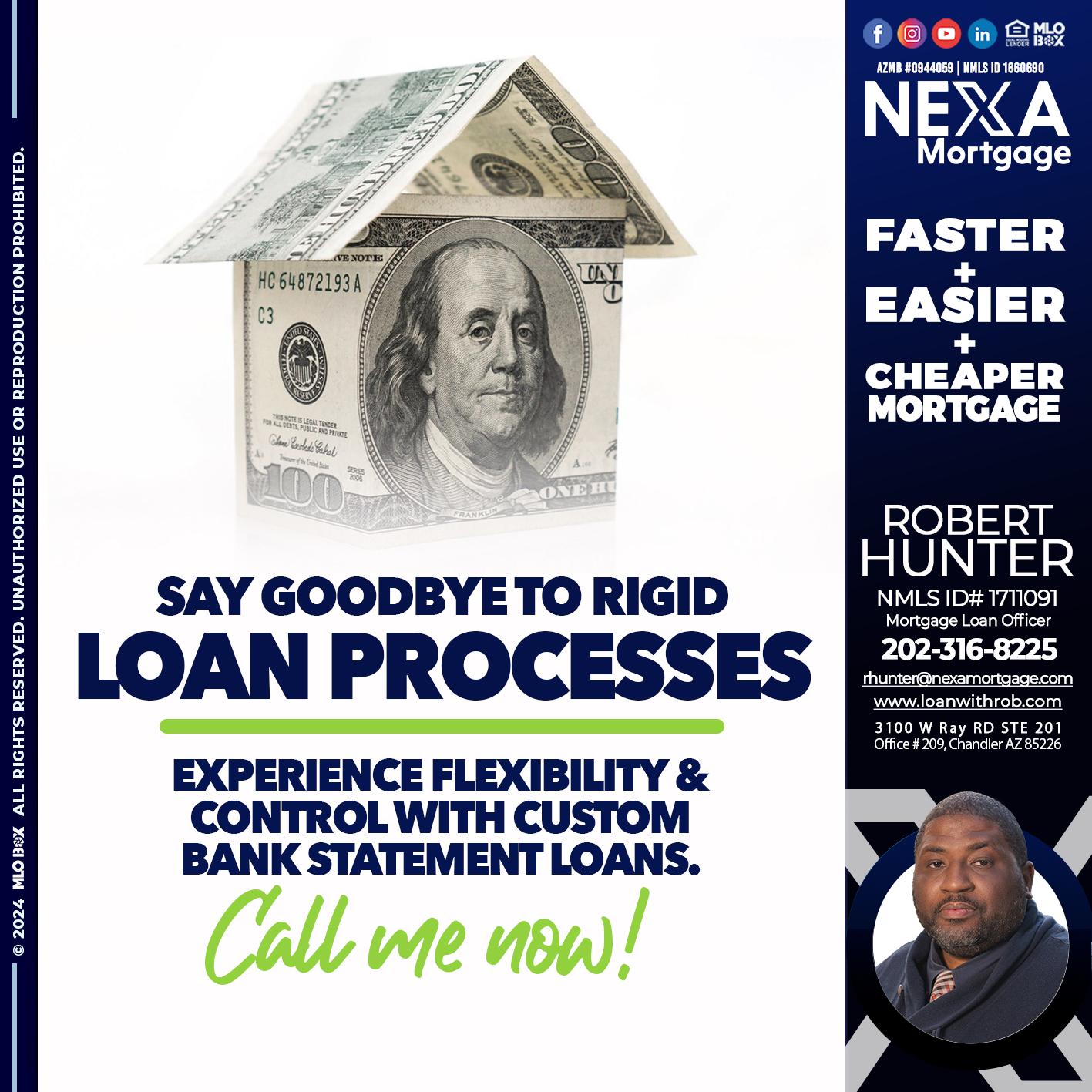 SAY GOODBYE - Robert Hunter -Mortgage Loan Officer