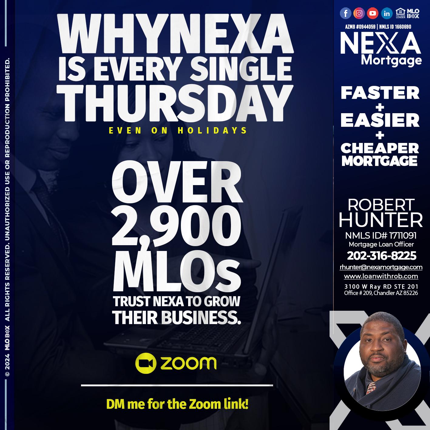 why nexa - Robert Hunter -Mortgage Loan Officer