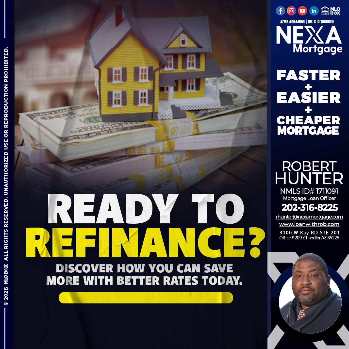 ready to refinance? - Robert Hunter -Mortgage Loan Officer