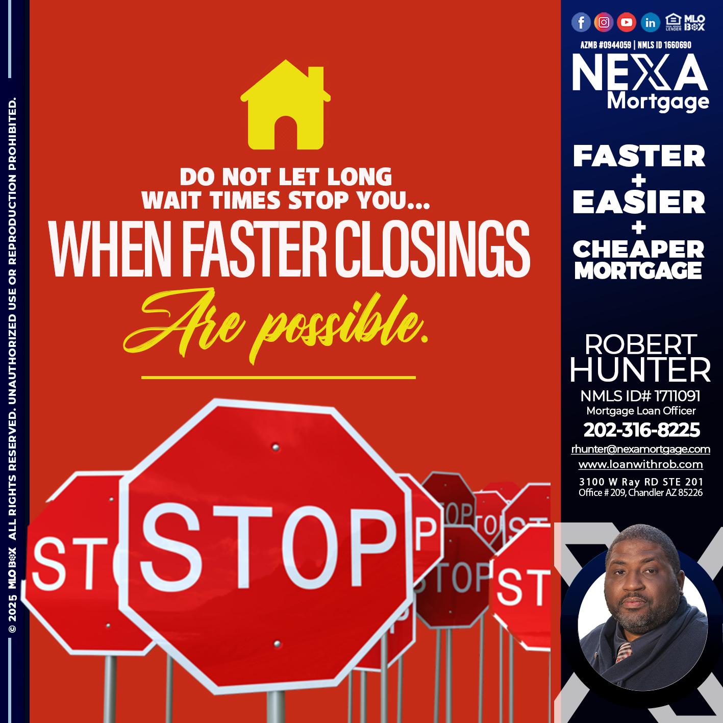 DO NOT LET - Robert Hunter -Mortgage Loan Officer