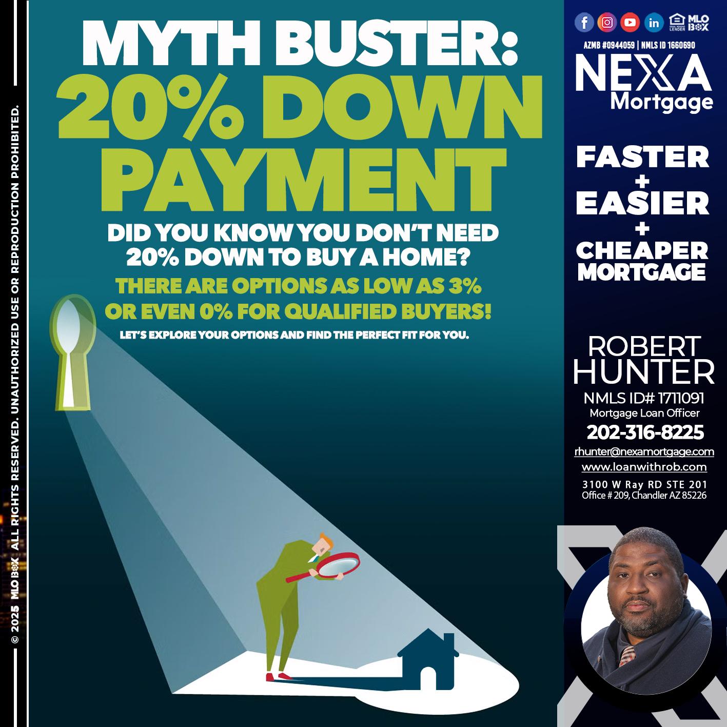 myth buster - Robert Hunter -Mortgage Loan Officer